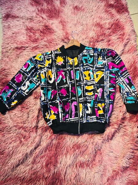 Blouson en Wax Coloré Unisexe