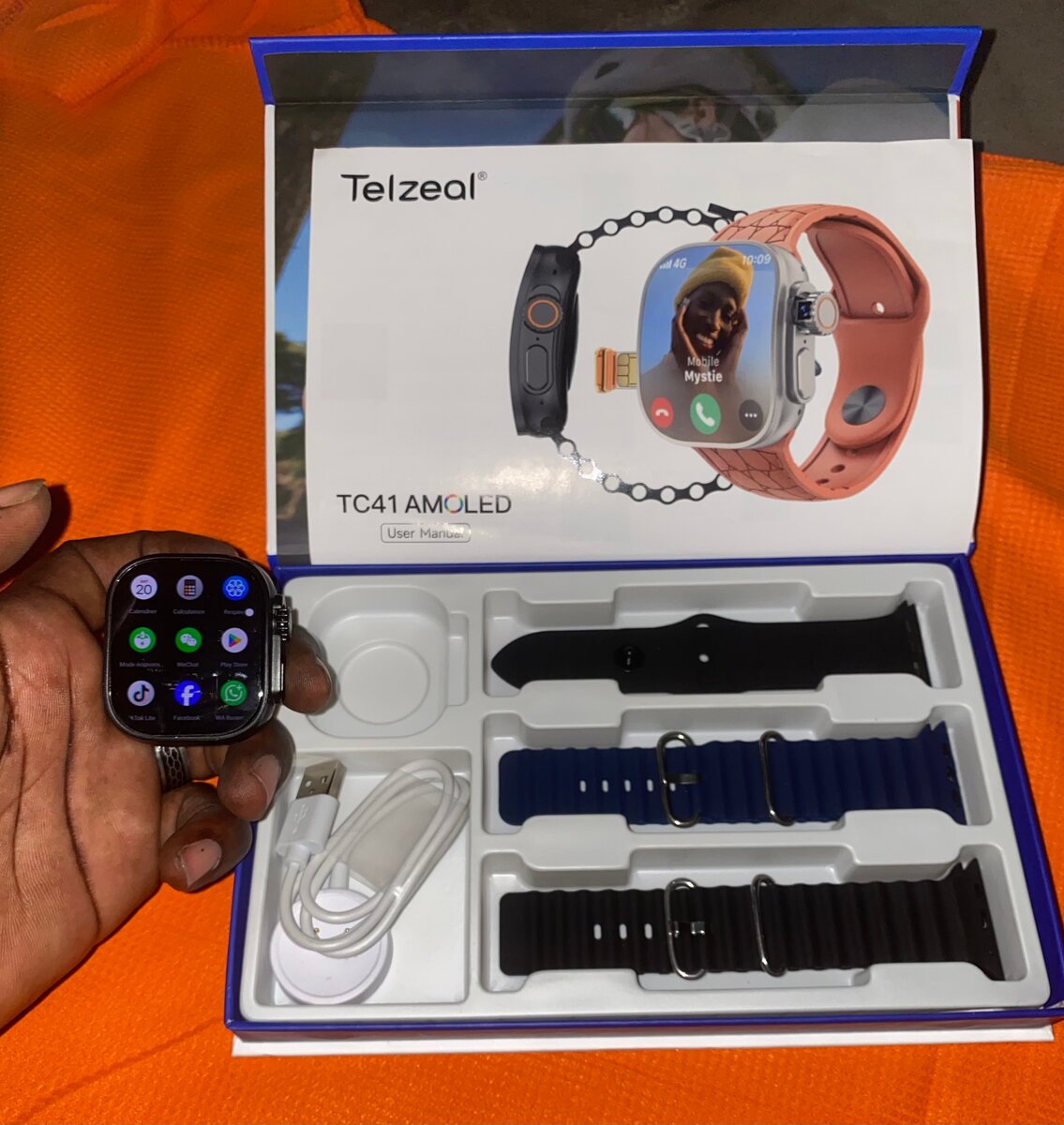 Montre connectée AMOLED Telzeal