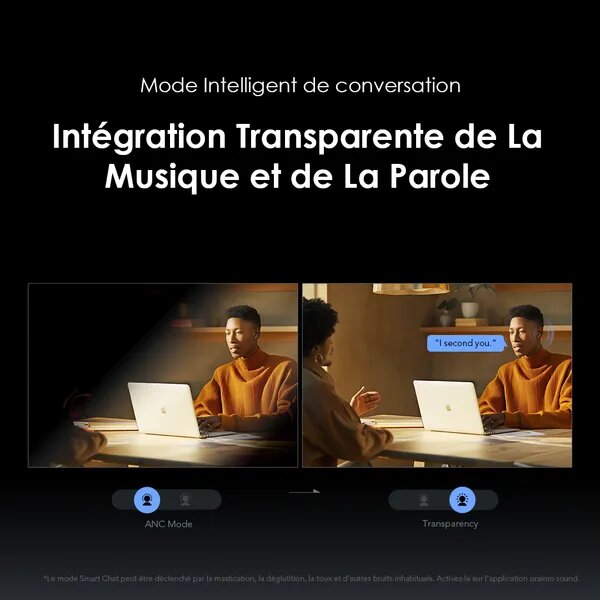 Écouteurs Oraimo ANC 40H