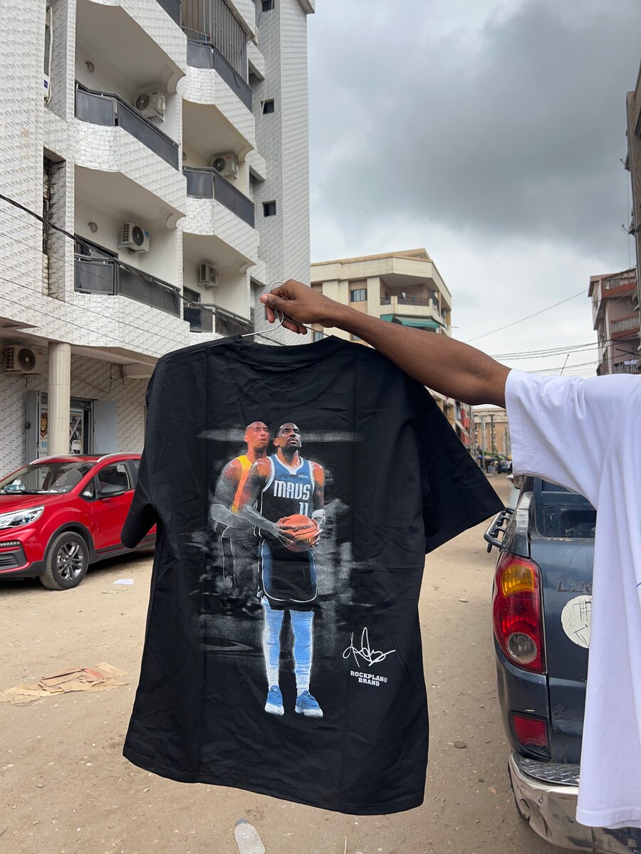 T-Shirt Basket Noir Graphique