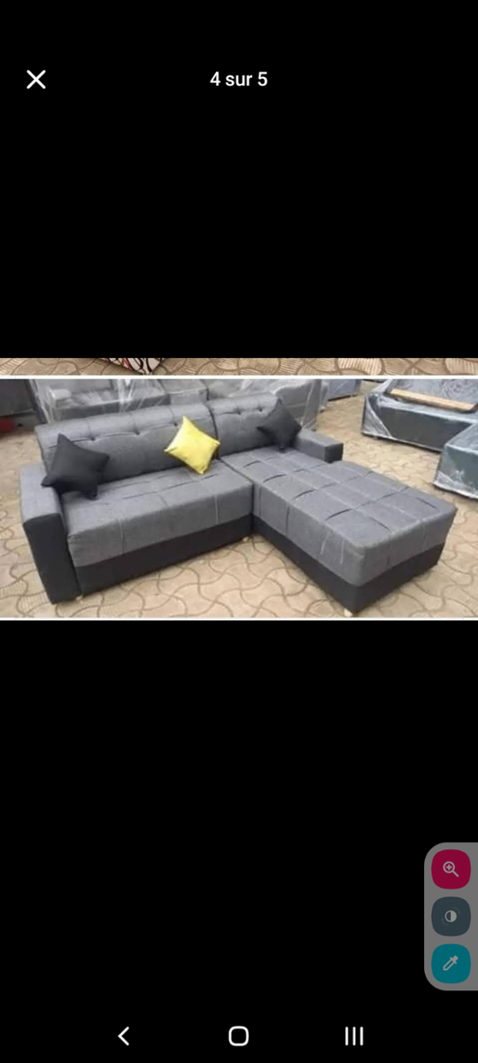 Canapé d'angle modulable