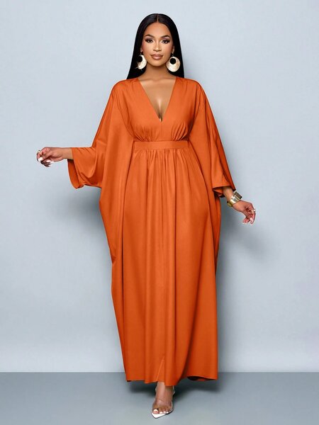 Robe Maxi Évasée Chic Femme