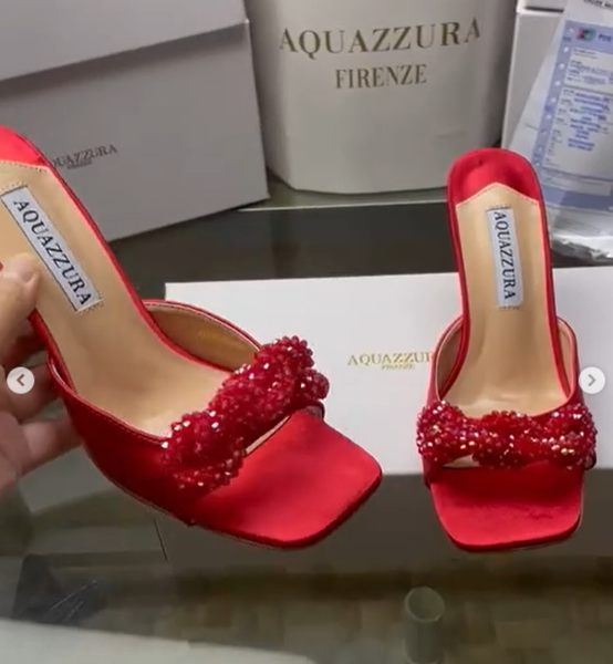 red shoes