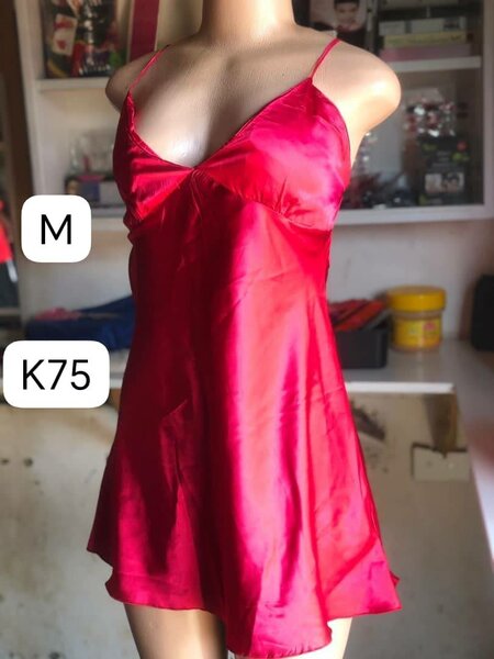 ❤️ Elegant Red Satin Nightdress ❤️