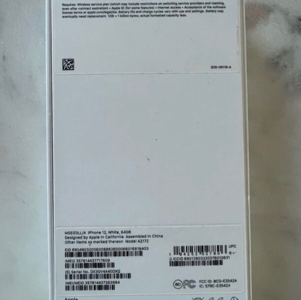 IPHONE 12 WHITH 64GB