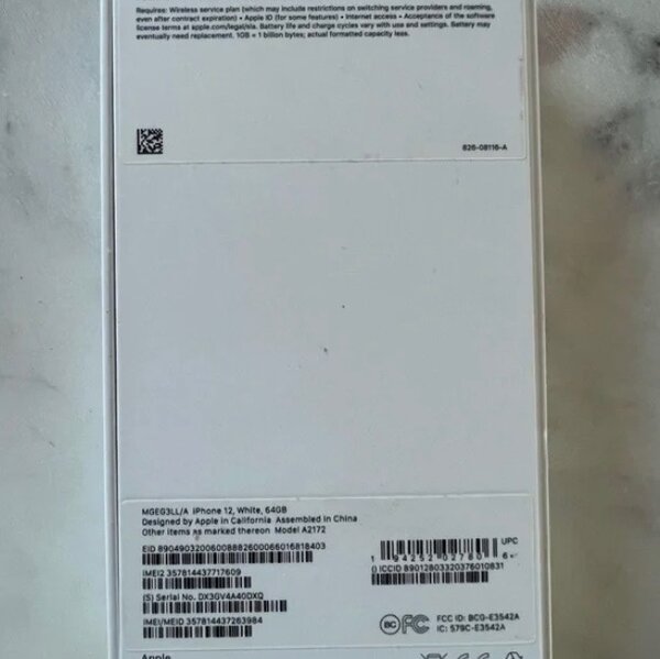 IPHONE 12 WHITH 64GB