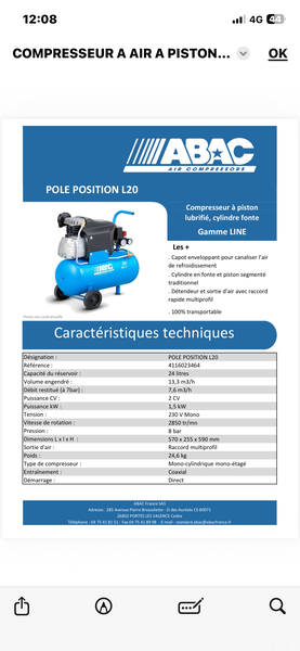Compresseur à piston lubrifie,