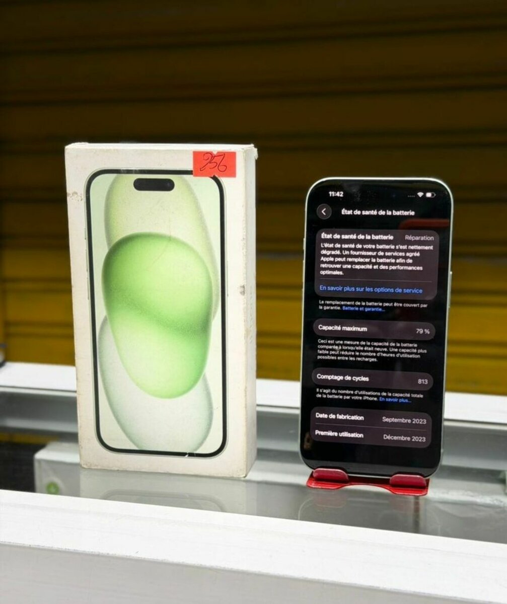 iPhone 15 Vert 128 Go