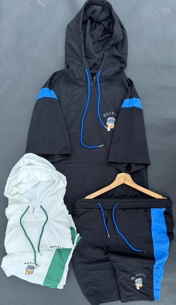 Ensemble Hoodie et Short Décontracté
