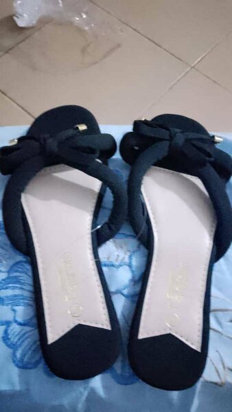 Sandales élégantes en tissu noir