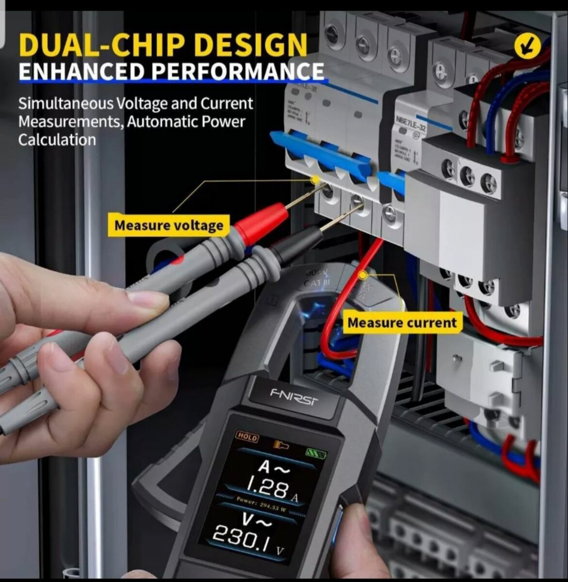 Новинка! FNIRSI DMC-100 - мультиметр с токовыми клещами