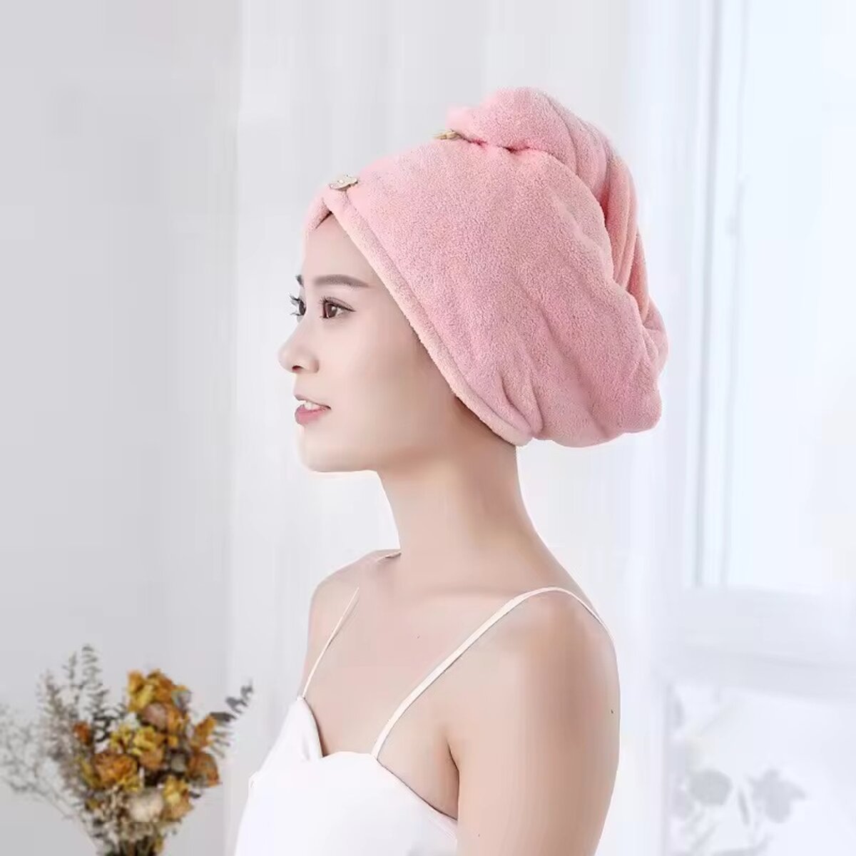 Microfiber wrap towel