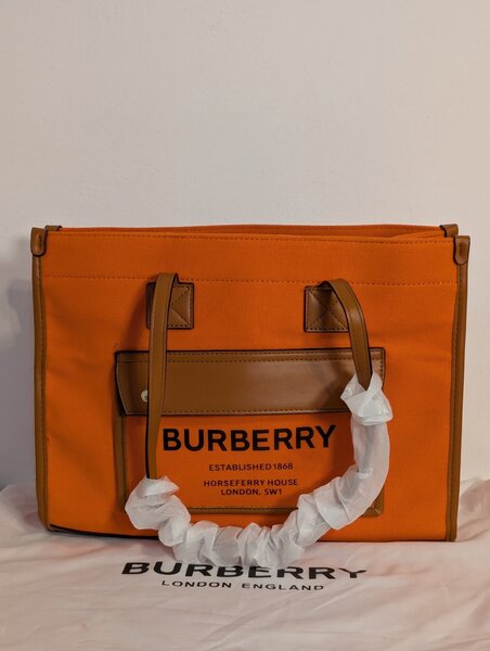 Sac cabas Burberry orange