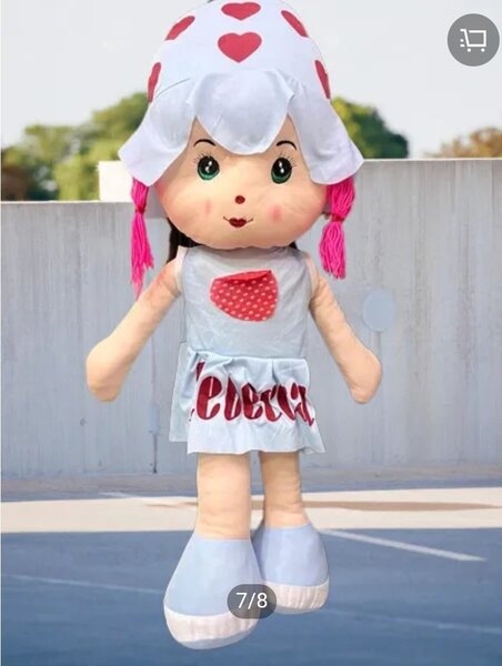 33 Inches Tall Stuff Doll For Kids/Girls, Washable Soft Doll- Random Color