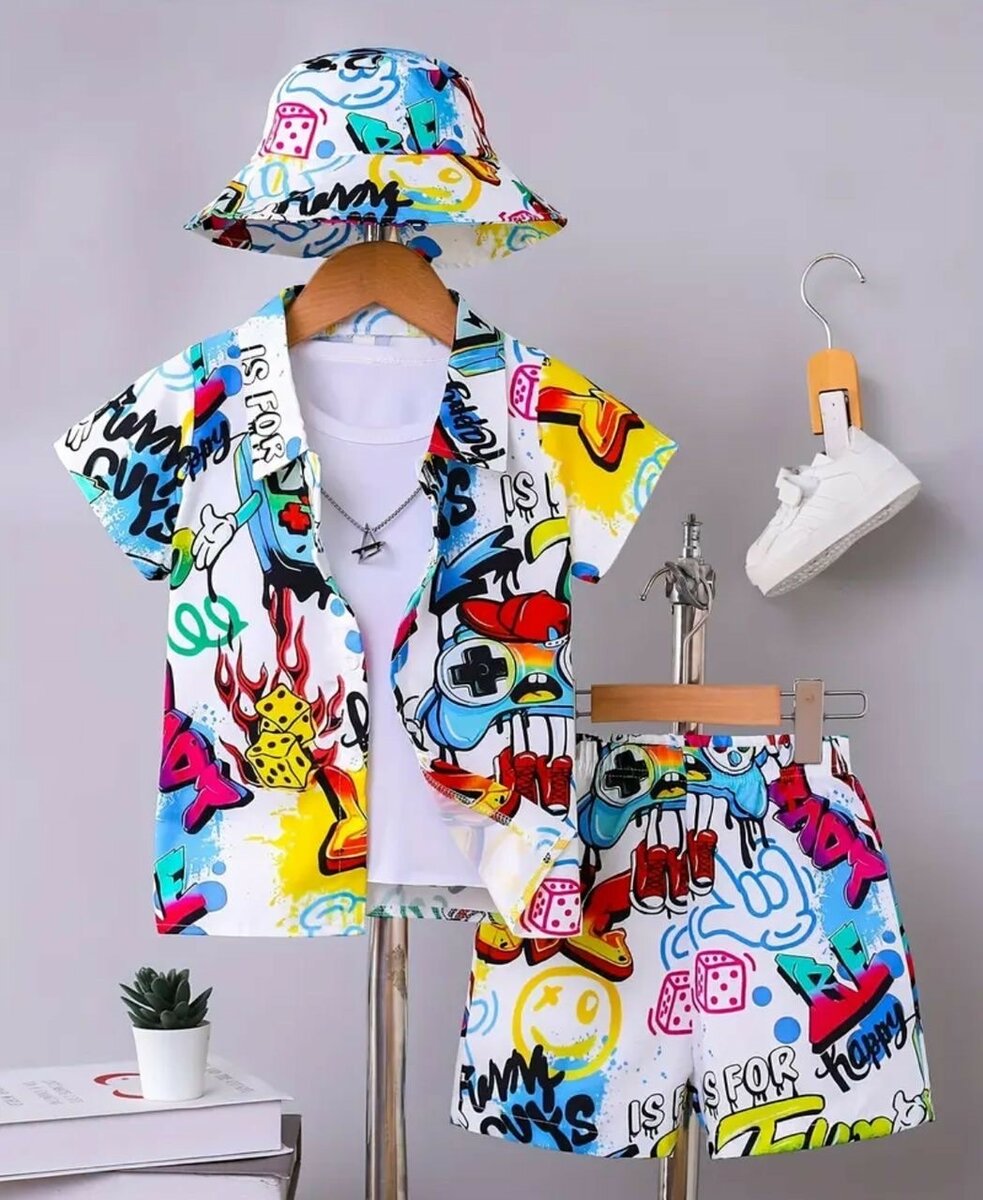 Ensemble été coloré enfant