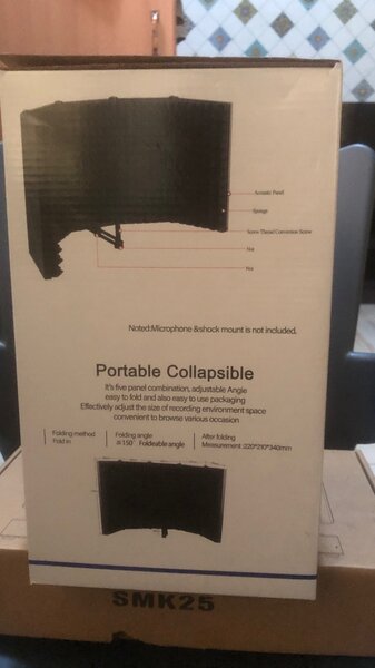 Microphone vocal booth