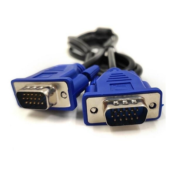 VGA Male To Female PC Video Cable - Blue/Black