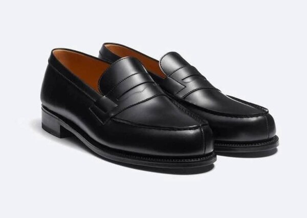 Chaussures homme en cuir noir