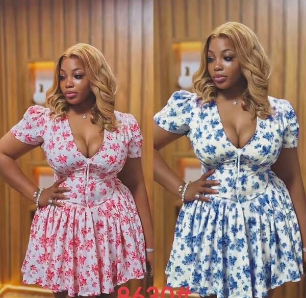 Robe d'été fleurie glamour