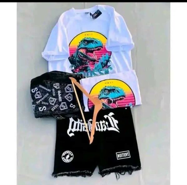 Ensemble T-shirt et Short Dino