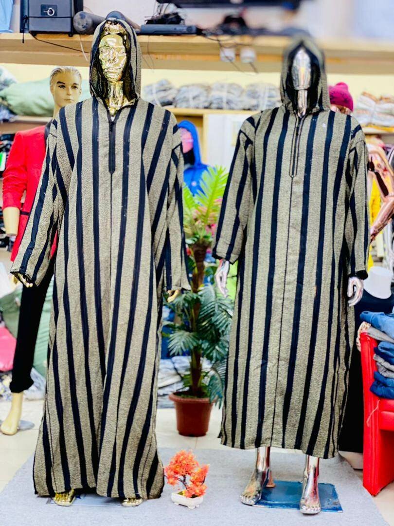 Djellaba à rayures élégante