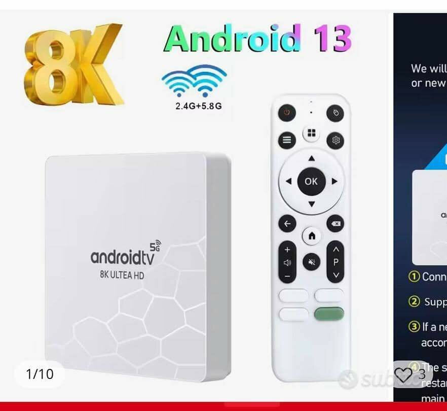 Décodeur TV Box Android 8K