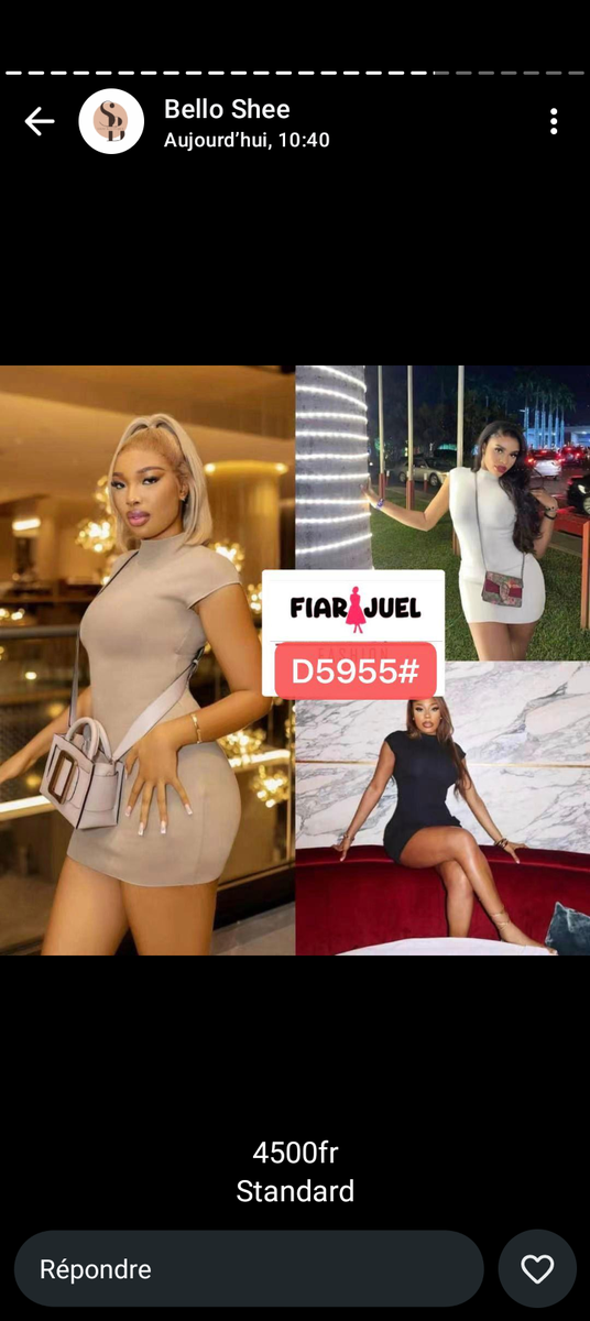 Robe élégante moulante pour femmes