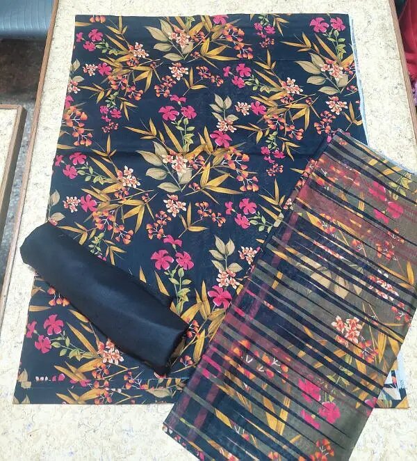 3 piece cotton fabric