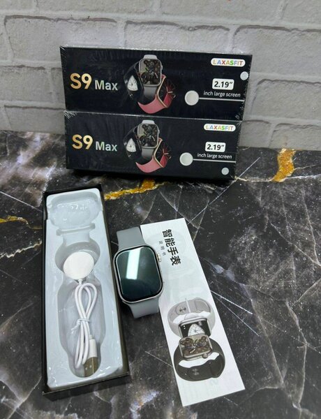 Watch S9 Max.   45mm.  Wireless charge