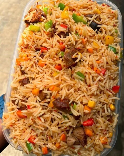 Djollof and fried rice