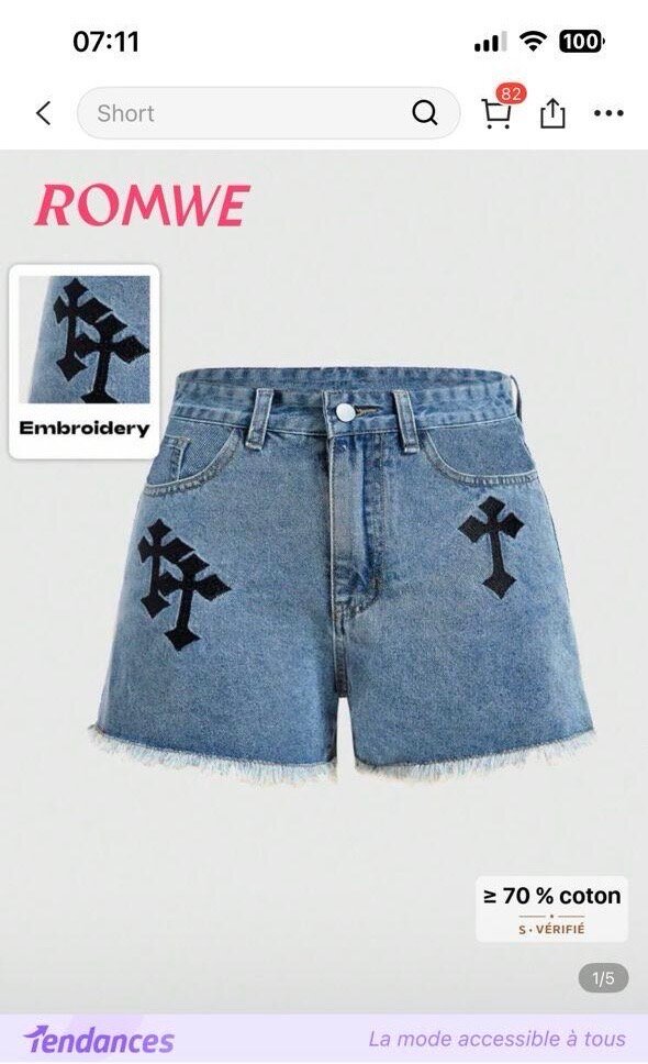 T-shirt croix strass