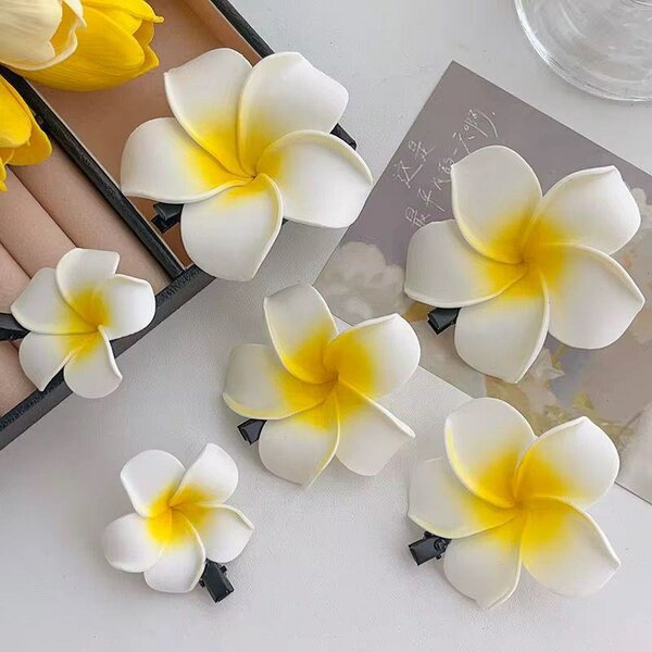 Pince à cheveux fleur tropicale