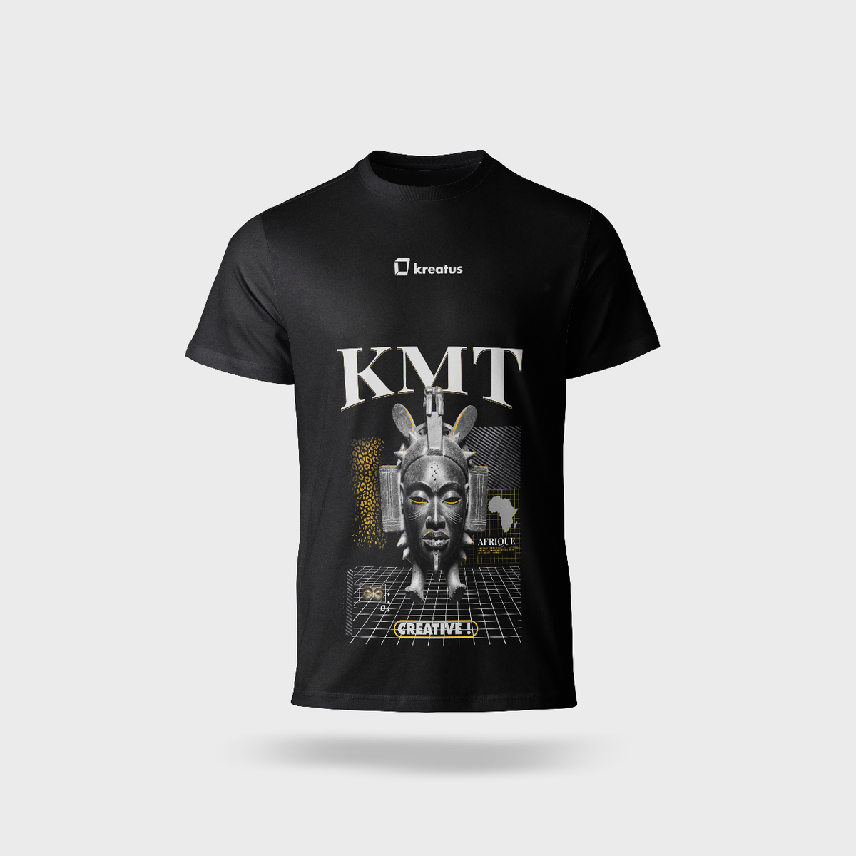 T-shirt créative noire homme