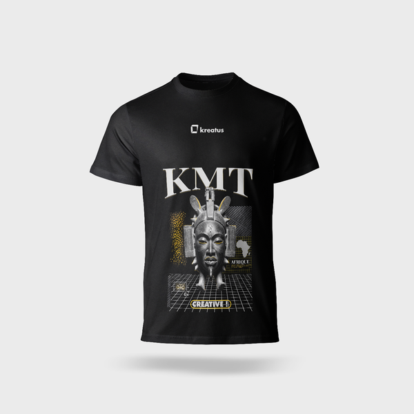 T-shirt créative noire homme
