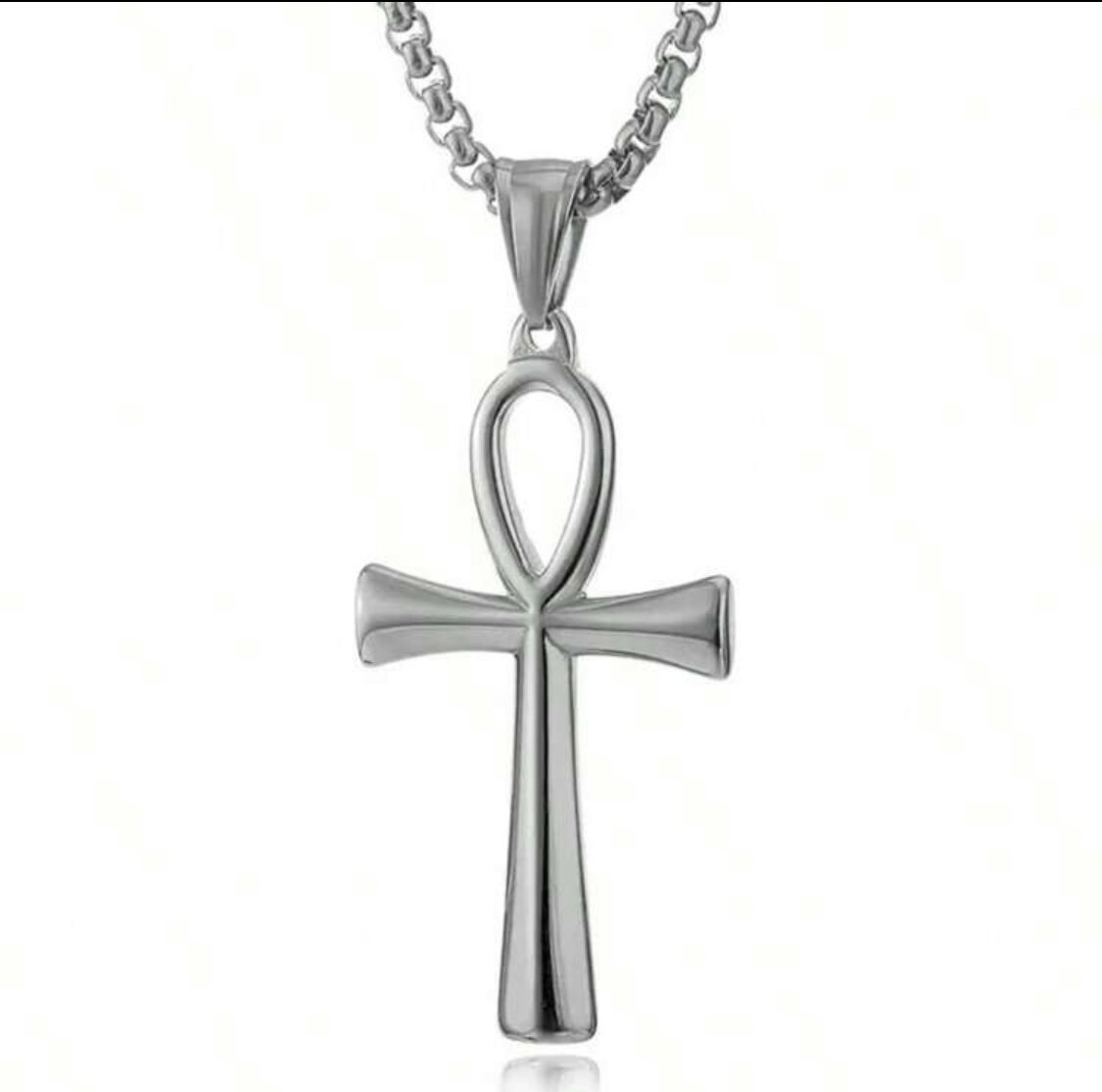 Collier Croix Ankh Acier