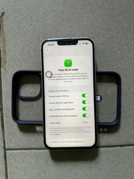 iPhone avec Coque de Protection