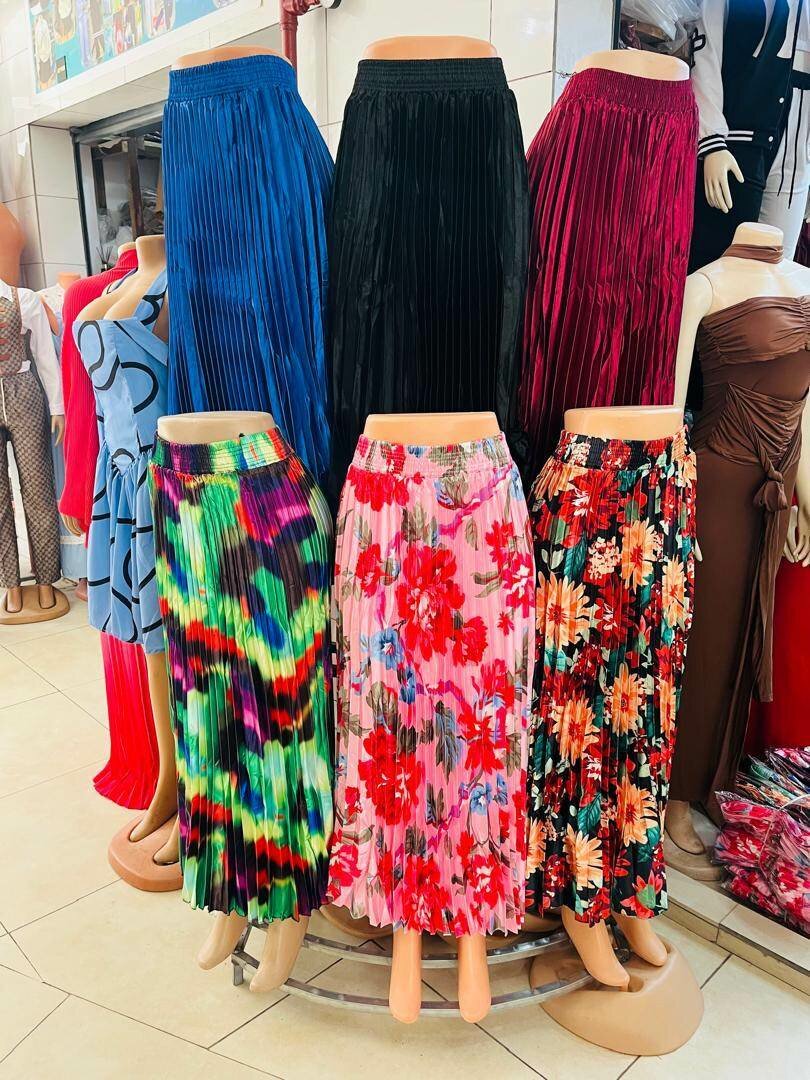 Jupe Plissée Longue Élégante