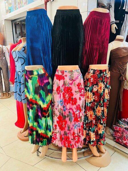 Jupe Plissée Longue Élégante