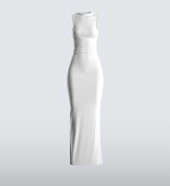 Robe Longue Élegante Blanche