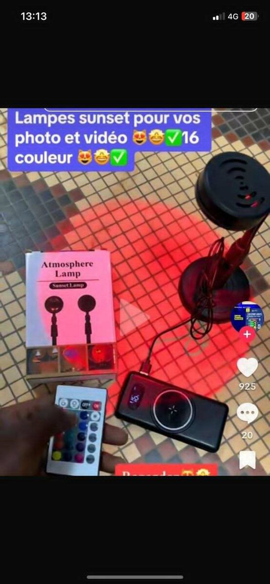 Lampe LED Éclairage Ambiance