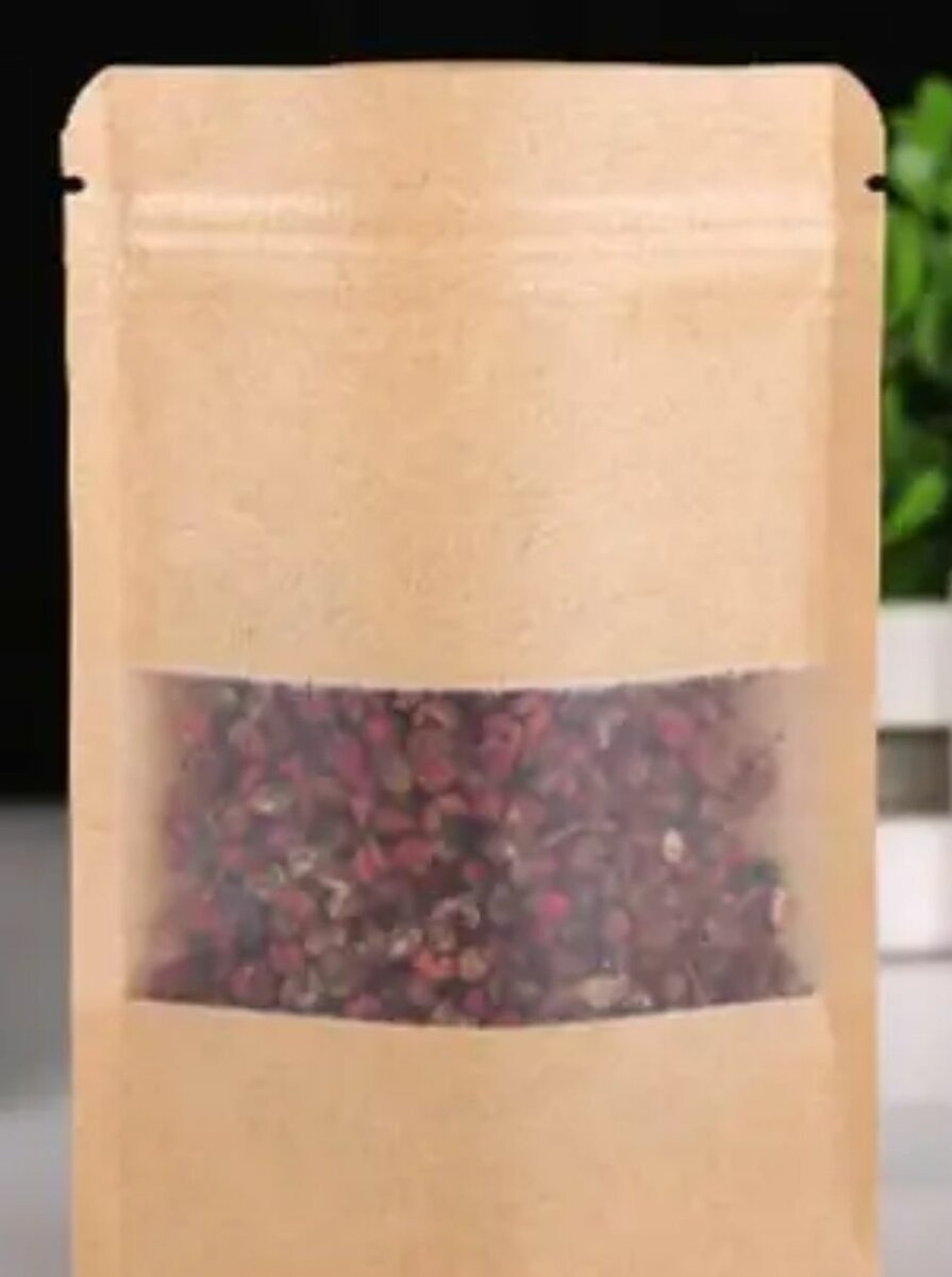 50 PCS - 10*15 cm Sac en papier kraft avec fenêtre