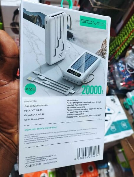 Power bank  solaire 20000mAh