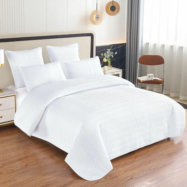 Bedroom set: quilted bedspread+pillowcases 2pcs+2pcs
