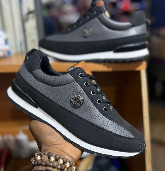 Sneakers tendance en cuir pour hommes