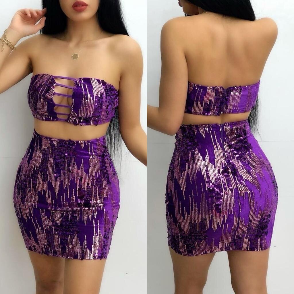 Ensemble à Paillettes Sexy