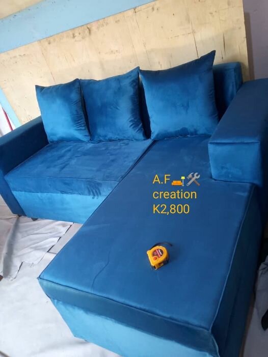 blue sofa for the living room