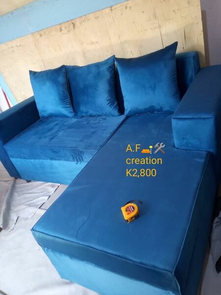 blue sofa for the living room