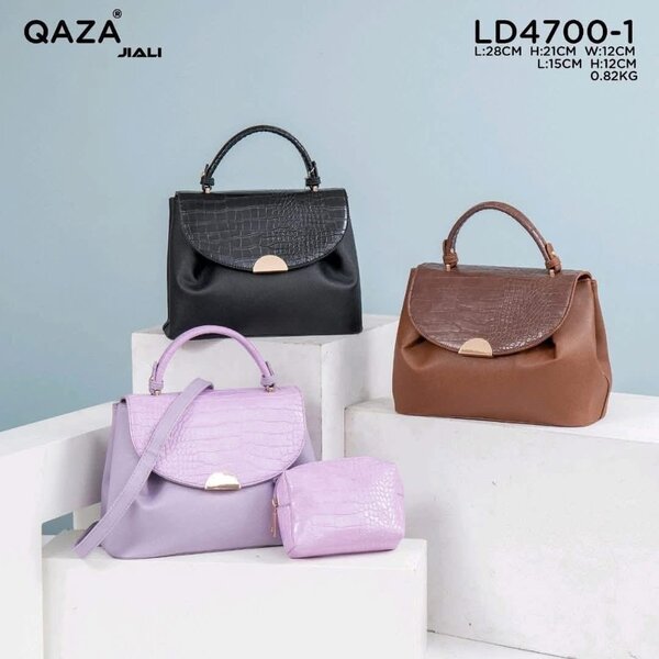 Sac à main cuir crocodile Qaza