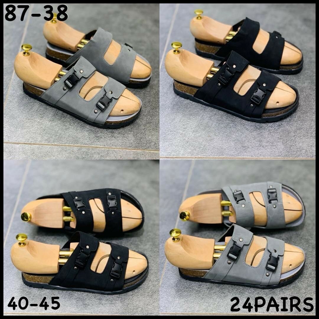 Sandales en cuir confort homme