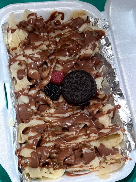 Crêpe fettucine Nutella ,OREO